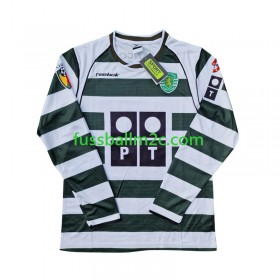 Fußballtrikots Sporting Lissabon 2001-2003 Retro Heim Trikotsatz Langarm